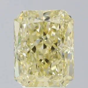 5.02 Carat Radiant Fancy Yellow VS2 Natural Diamond