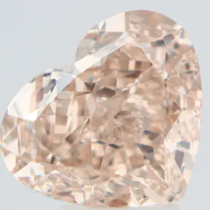 5.04 Carat Heart Fancy Light Brown VS1 Natural Diamond