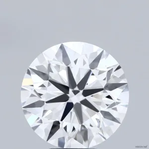 5.87 Carat Round F VVS2 Lab Diamond