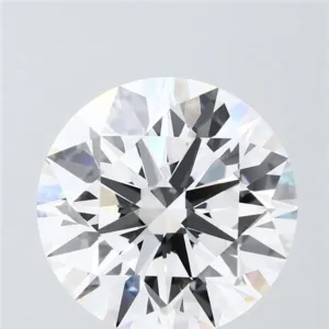 6.04 Carat Round F VVS2 Lab Diamond