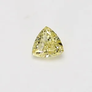 0.21 Carat Triangular Fancy Yellow VS1 Natural Diamond