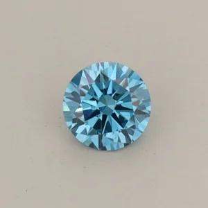 0.25 Carat Round Fancy Vivid Blue VS2 Lab Diamond