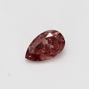 0.28 Carat Pear Fancy Deep Pink SI1 Natural Diamond