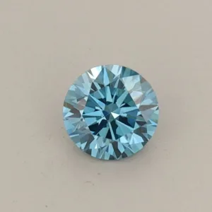 0.31 Carat Round Fancy Vivid Blue VS1 Lab Diamond