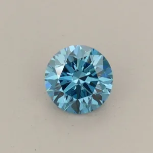 0.32 Carat Round Fancy Vivid Blue VVS2 Lab Diamond