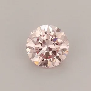 0.35 Carat Round Fancy Intense Pink VVS2 Lab Diamond