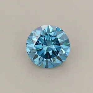 0.36 Carat Round Fancy Vivid Blue VS1 Lab Diamond