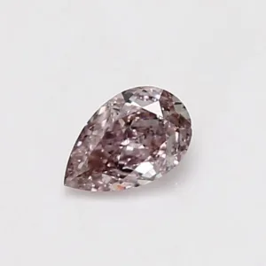 0.4 Carat Pear Fancy Pink SI1 Natural Diamond