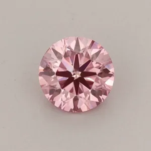 0.42 Carat Round Fancy Vivid Pink VS2 Lab Diamond