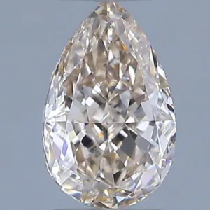 0.45 Carat Pear Fancy Light Brown VS2 Natural Diamond