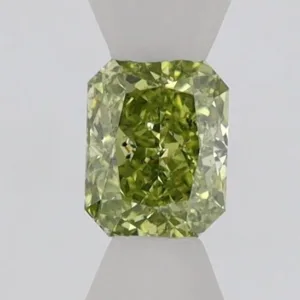 0.45 Carat Radiant Fancy Deep Yellow SI2 Natural Diamond