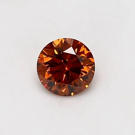 0.45 Carat Round Orange SI2 Natural Diamond 1 0.45 Carat Round Orange SI2 Natural Diamond