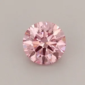 0.46 Carat Round Fancy Vivid Pink VS1 Lab Diamond