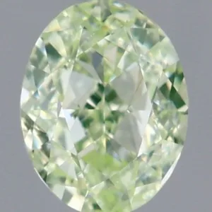 0.5 Carat Oval Fancy Green VS1 Natural Diamond