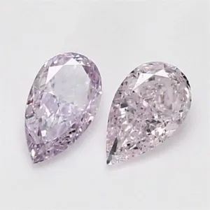 0.5 Carat Pear Fancy Light Purple SI2 Natural Diamond