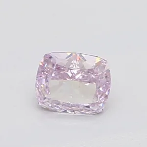 0.51 Carat Cushion Brilliant Fancy Pink Purple SI1 Natural Diamond
