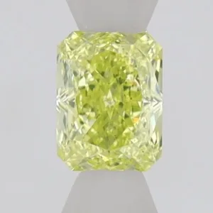 0.52 Carat Radiant Fancy Intense Yellow VS2 Natural Diamond