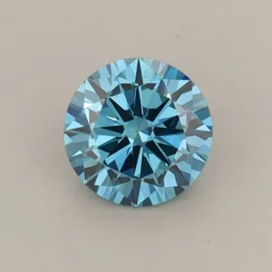 0.52 Carat Round Fancy Vivid Blue VS1 Lab Diamond