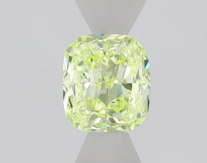 0.53 Carat Cushion Brilliant Fancy Green SI1 Natural Diamond 1 0.53 Carat Cushion Brilliant Fancy Green SI1 Natural Diamond