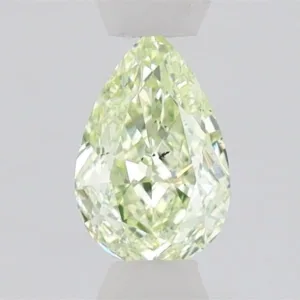 0.53 Carat Pear Fancy Light Green SI2 Natural Diamond