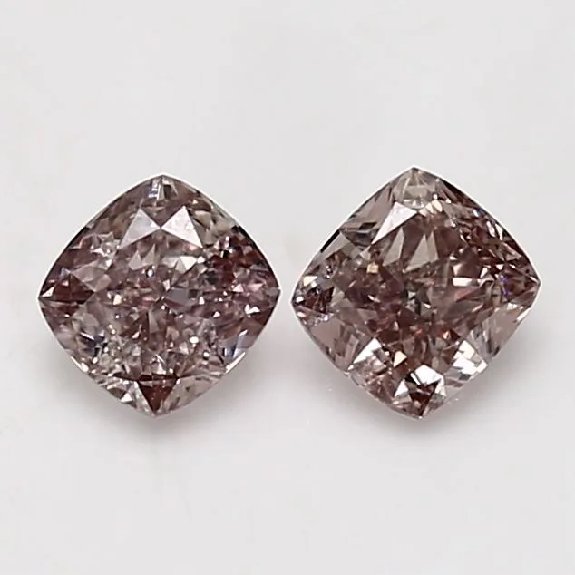 0.54 Carat Cushion Brilliant Fancy Brown Pink VS2 Natural Diamond 1 0.54 Carat Cushion Brilliant Fancy Brown Pink VS2 Natural Diamond