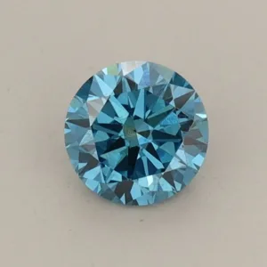0.54 Carat Round Fancy Vivid Blue VS1 Lab Diamond