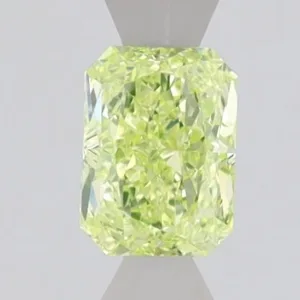 0.55 Carat Radiant Fancy Intense Green VS2 Natural Diamond