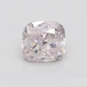 0.6 Carat Cushion Brilliant Fancy Light Pink I1 Natural Diamond