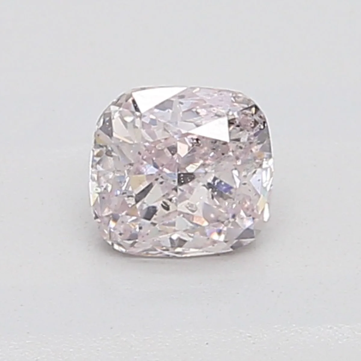 0.6 Carat Cushion Brilliant Fancy Light Pink I1 Natural Diamond 1 0.6 Carat Cushion Brilliant Fancy Light Pink I1 Natural Diamond
