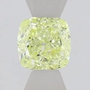 0.64 Carat Cushion Brilliant Fancy Green SI2 Natural Diamond