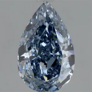 0.7 Carat Pear Fancy Vivid Blue VVS1 Natural Diamond
