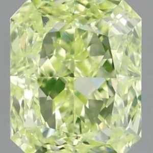 0.7 Carat Radiant Fancy Intense Green VVS2 Natural Diamond