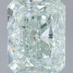0.7 Carat Radiant Fancy Light Green SI2 Natural Diamond