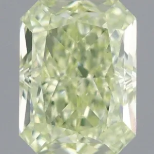 0.71 Carat Radiant Fancy Green VS1 Natural Diamond