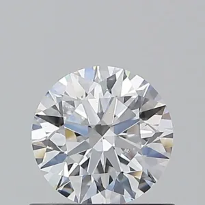 0.71 Carat Round D SI2 Natural Diamond