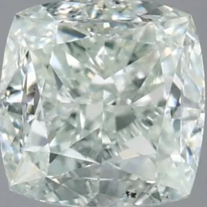 0.72 Carat Cushion Brilliant Fancy Light Green SI1 Natural Diamond