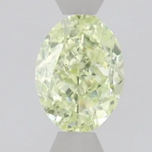 0.72 Carat Oval Fancy Green VS2 Natural Diamond