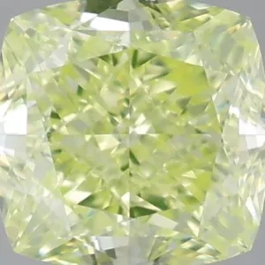 0.76 Carat Cushion Brilliant Fancy Intense Green VS1 Natural Diamond
