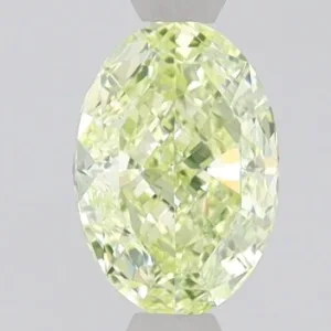 0.79 Carat Oval Fancy Yellow VS2 Natural Diamond