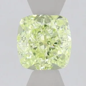 0.8 Carat Cushion Brilliant Fancy Green VS2 Natural Diamond