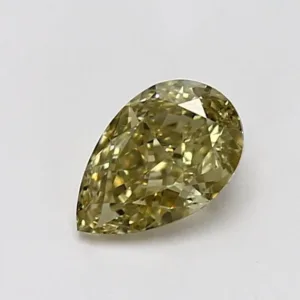 0.82 Carat Pear Fancy Yellow VS1 Natural Diamond