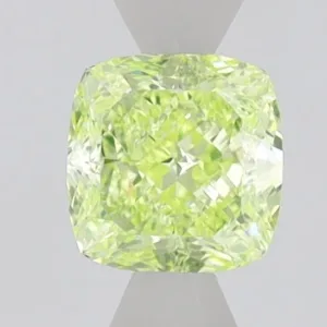 0.83 Carat Cushion Brilliant Fancy Intense Green VVS1 Natural Diamond