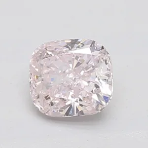 0.85 Carat Cushion Brilliant Fancy Light Pink I2 Natural Diamond