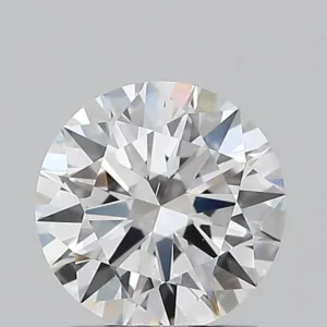 0.9 Carat Round D SI1 Natural Diamond
