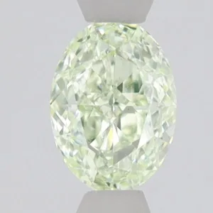 0.95 Carat Oval Fancy Light Green VS2 Natural Diamond