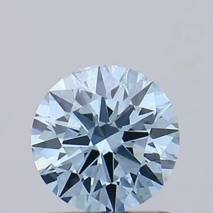 0.99 Carat Round Fancy Vivid Blue SI1 Lab Diamond