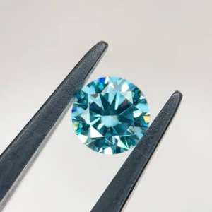 0.99 Carat Round Fancy Vivid Blue VVS2 Lab Diamond