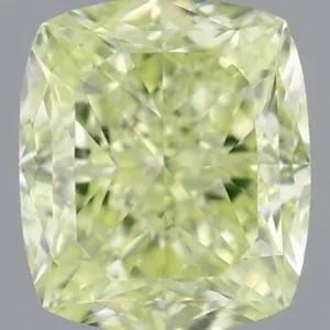 1 Carat Cushion Brilliant Fancy Yellow VS1 Natural Diamond