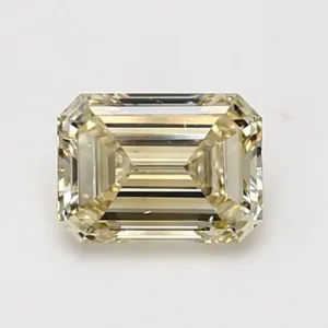 1 Carat Emerald Fancy Light Yellow SI1 Natural Diamond