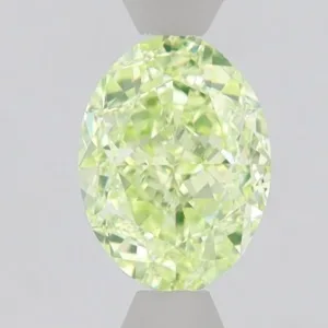 1 Carat Oval Fancy Intense Green VS2 Natural Diamond